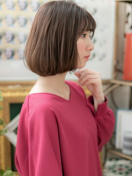 カバーヘア ブリス 戸田公園西口店(COVER HAIR bliss) 黒髪も◎前下がり小顔ツヤふわ大人ボブa戸田公園20代30代40代