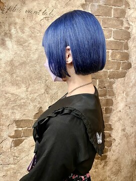 マギーヘア(magiy hair) magiyhair【nico】ブリーチカラー　ブルー系
