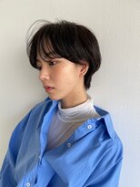 エヌ トーキョー(enu TOKYO) マッシュショートボブでクール美人　シースルーバング
