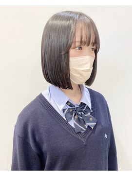 モリオフロムロンドン 松戸店(Morio from London) 【松戸　石山】ぷつっとミニボブ切りっぱなしボブ10代20代