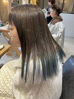 ドット ヘアー ジェム(dot.hair gem) ブルー グラデーション