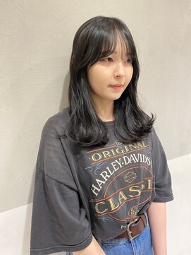 ガリカ 横浜(Gallica) 【mirei】韓国カラー暗髪ブルーブラック