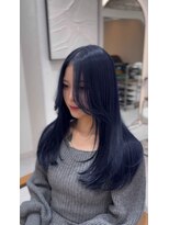 ジーナ 博多筑紫口(Zina) 【韓国レイヤー】髪質改善ブルーブラック
