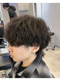 ウルフメンズ/メンズカット/マッシュパーマ/