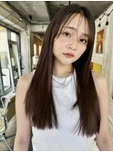 【阿形】シースルーバングロングレイヤー