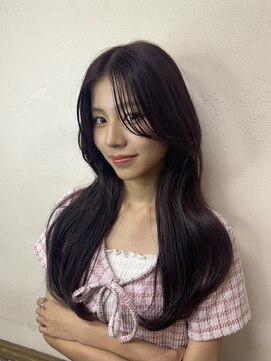 ヘアリゾート粋 ウナム 新宿東口店(enam) レイヤーカット/韓国風レイヤー/くびれヘア/ヨシンモリ