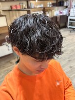 インフィニティー infinity HAIR SPACE BLOOM 波巻きパーマ/メンズパーマ/メンズマッシュ