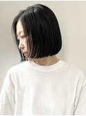 ショートボブ/ウエットヘア/デザインカラー/白髪/髪質改善/d