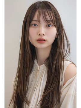 ラナ 新宿(lana) ロング/シースルー/ブラウン/似合わせ/【lana hair新宿】