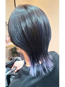 ミュウ(mieux) ウルフ×アンブレラ風×ネイビー×パープル