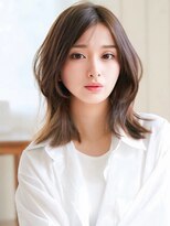 アグ ヘアー アモ 板宿店(Agu hair amo) 《Agu hair》チェリーブラウンくびレイヤー×numberA.ヘアバター