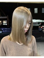 ラック 津田沼(LUCK)&nbsp;ヘーゼルベージュ/ヘーゼルブラウン/小顔に見せるヘア/ブリーチ