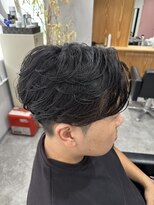 グレイバイニューヨークニューヨーク 京都北大路(Gray by NYNY) ニュアンスパーマモテるスーツ眉毛センターパートフェザー