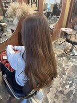 チャプター 問屋町(chapter) ケアブリーチミルクティーベージュカラーレイヤーカット韓国ヘア