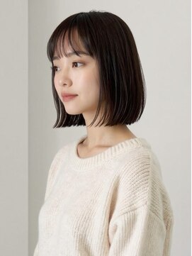 ライズ ネックス ザ サロン 渋谷(LIZE nex the salon) 切りっぱなしボブ#渋谷#ボブルフ#髪質改善#レイヤーカット