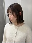 切りっぱなし/肩上ボブ/顔まわりカット