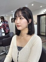 ヴィヴカウンター(VIVE counter) シースルーぱっつん前髪,ダークブラウン