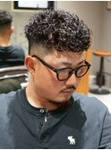 MEN'S/スペインカール×スキンフェード/短髪