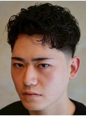 メンズカットバーバースタイルパーマa