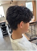 フェザーパーマリバースセンターパートメンズパーマ千葉駅橋本