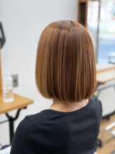ヘアデザイン ムー(hair design mou)&nbsp;☆切りっぱなし＆細かめハイライト☆