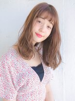 ルティア(Lutia) シースルーバング ベージュカラー ヴェールウェーブ