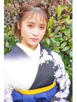 ヴァンクシー バイ ルナ(VANKCY by Luna) 卒業式 袴 着付け 着物ヘア 登戸 向ケ丘遊園 ことりベージュ