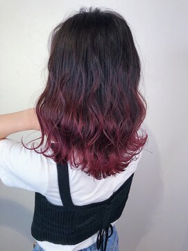 モーション 新宿(motion) ワインレッド×グラデーション