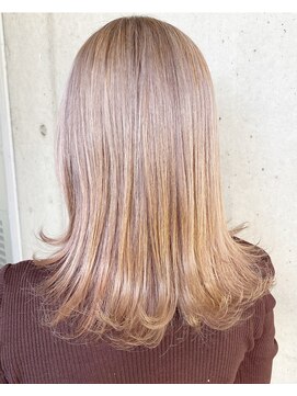 ガルボ ヘアー(garbo hair) #ベージュ#ミルクティーベージュ#ロブ#下村スタイル