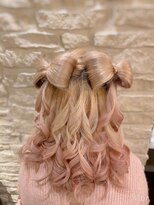 セットサロンフレア&nbsp;ヘアセット/ボブルフ/ショコラベージュ/カール/ベビーバング