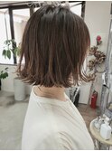 白髪染め×コントラスト♪くびれボブ☆