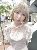 「NUDE」#ボブショート ミニボブ 前下りボブ フレンチガーリー