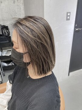 レックス 中野(rex) Aラインボブ/切りっぱなし/テラコッタ