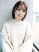 天神【BIRTH】内巻きワンカール×前下がりボブ