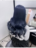 韓国アイドルになれるネイビーブルー