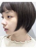 暗髪オリーブアッシュ×ショートボブ