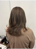 【実はこの方白髪染め】白髪ぼかしハイライト