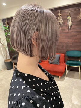 ジャム(Jam) 小顔ミニボブ×ミルクベージュカラー★中村大輔