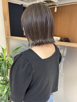 ラミエ バイ メルト 吉祥寺(lamie by melt)&nbsp;"久保田"切りっぱなしぱつっとボブ艶カラーラベンダーベージュ