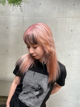 ヴァーディ オモテサンドウ(Vardy omotesando) ピンク/ホワイトピンク/裾カラー