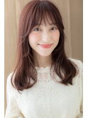 ベージュピンクブラウン抜け感エアリーロングY浦和20代30代40代