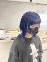 ファイブバイジエクト 堀江(FIVE by The Ect) ツートンカラー ネイビーブルー ブラック