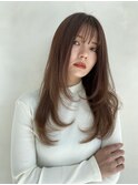 ワンカールでキマる！セミロングレイヤーカットスタイル