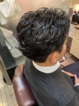 銀座マツナガ 浅草店 ツーブロナチュラルパーマ