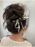 ピアノ発表会　お団子ヘアー