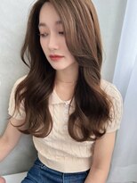 ソヨン 栄2号店(SOYON)&nbsp;ブリーチなしベージュシアカラーオリーブベージュレイヤーカット