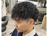 デザインカット＋ツイストスパイラルパーマ　　　￥12980