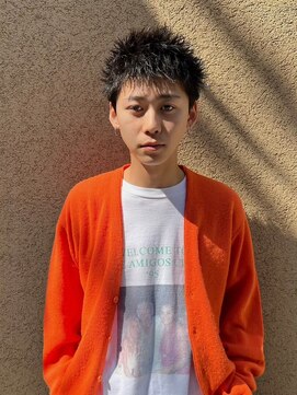 ヒュージ 表参道(huge) アップバング/束感ショート/ツーブロックマッシュ/コンマヘア