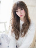mod's姪浜/ワイドバング大人可愛いゆるふわフェミニンロングi