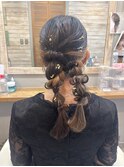ツイン編みおろし